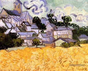 Vue d’Auvers avec l’église Vincent van Gogh Peinture à l'huile